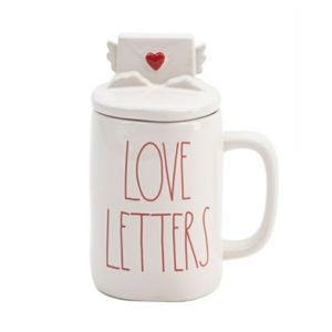 Rae Dunn Love Letters Figural Mug Valentine's Day Heart NWT
